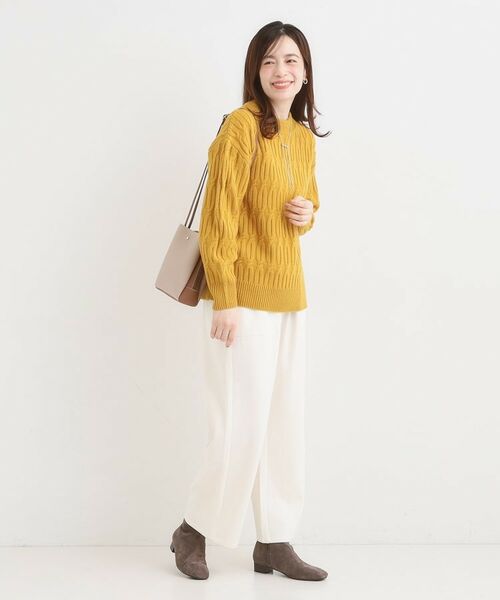 SHOO・LA・RUE / シューラルー ニット・セーター | 【洗える／毛玉レス】シンプルケーブル柄ニット | 詳細15