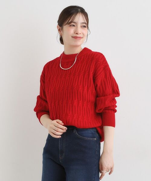 SHOO・LA・RUE / シューラルー ニット・セーター | 【洗える／毛玉レス】シンプルケーブル柄ニット | 詳細22