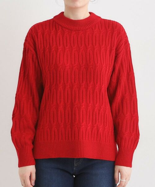 SHOO・LA・RUE / シューラルー ニット・セーター | 【洗える／毛玉レス】シンプルケーブル柄ニット | 詳細25