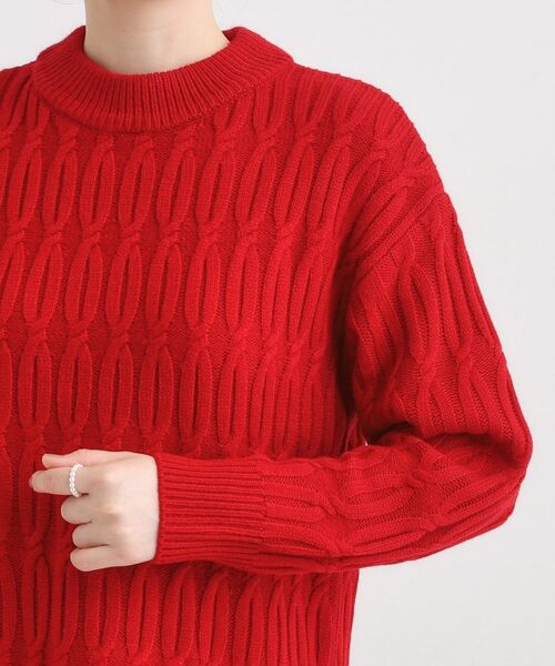 SHOO・LA・RUE / シューラルー ニット・セーター | 【洗える／毛玉レス】シンプルケーブル柄ニット | 詳細29