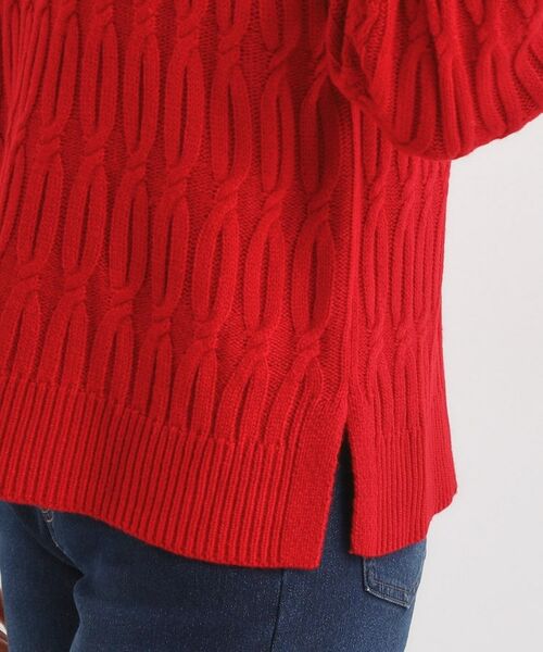SHOO・LA・RUE / シューラルー ニット・セーター | 【洗える／毛玉レス】シンプルケーブル柄ニット | 詳細30