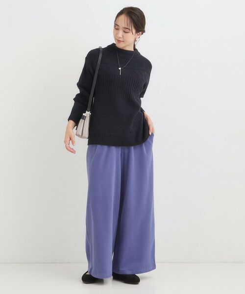 SHOO・LA・RUE / シューラルー ニット・セーター | 【洗濯機可/毛玉レス/S-LL】ミックスケーブル柄ニット | 詳細15