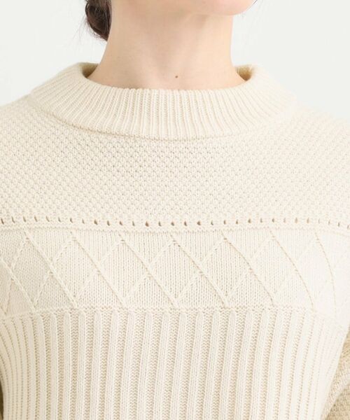 SHOO・LA・RUE / シューラルー ニット・セーター | 【洗濯機可/毛玉レス/S-LL】ミックスケーブル柄ニット | 詳細20