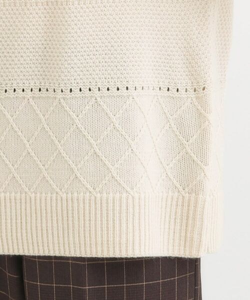 SHOO・LA・RUE / シューラルー ニット・セーター | 【洗濯機可/毛玉レス/S-LL】ミックスケーブル柄ニット | 詳細22