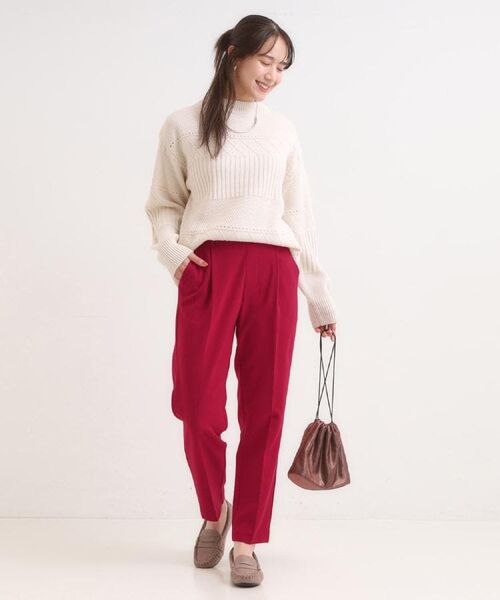 SHOO・LA・RUE / シューラルー ニット・セーター | 【洗濯機可/毛玉レス/S-LL】ミックスケーブル柄ニット | 詳細24