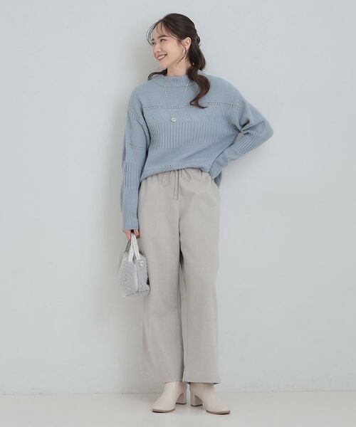 SHOO・LA・RUE / シューラルー ニット・セーター | 【洗濯機可/毛玉レス/S-LL】ミックスケーブル柄ニット | 詳細25