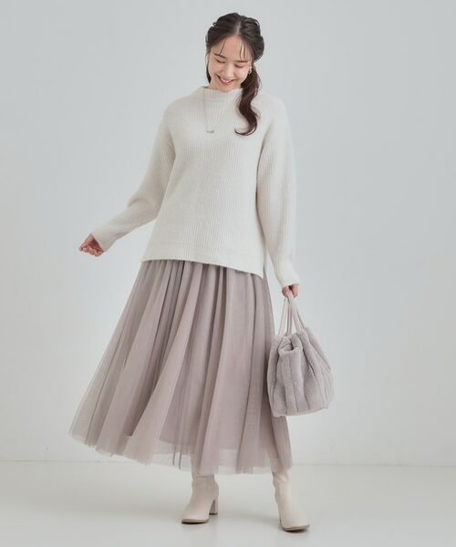SHOO・LA・RUE / シューラルー ニット・セーター | ふわふわが魅力 ハイネックニットプルオーバー | 詳細3
