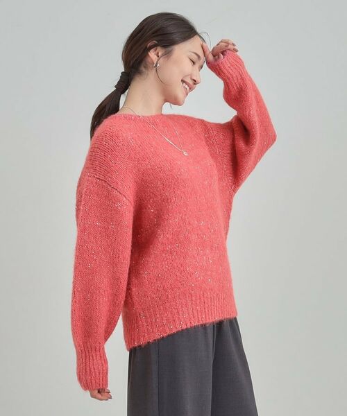 SHOO・LA・RUE / シューラルー ニット・セーター | 【洗濯機可/S-LL】上品にキラリと華やぐ スパンコールニット | 詳細14