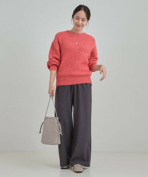 SHOO・LA・RUE / シューラルー ニット・セーター | 【洗濯機可/S-LL】上品にキラリと華やぐ スパンコールニット | 詳細15