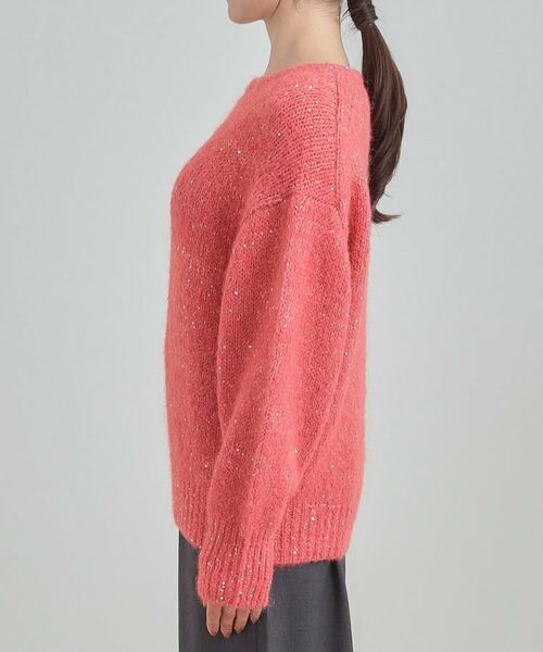 SHOO・LA・RUE / シューラルー ニット・セーター | 【洗濯機可/S-LL】上品にキラリと華やぐ スパンコールニット | 詳細18