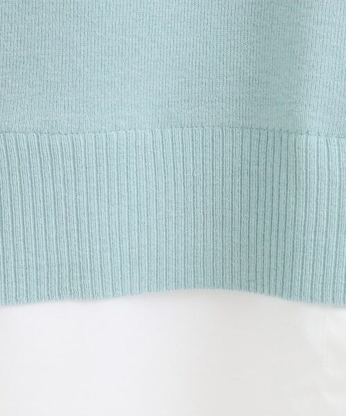 SHOO・LA・RUE / シューラルー ニット・セーター | 【洗濯機可/毛玉になりにくい】一枚で簡単こなれ見え 裾フェイクレイヤード風ニット | 詳細12