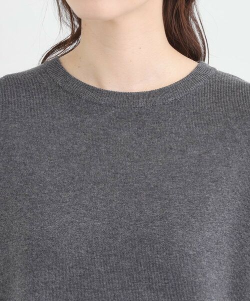 SHOO・LA・RUE / シューラルー ニット・セーター | 【洗濯機可/毛玉になりにくい】一枚で簡単こなれ見え 裾フェイクレイヤード風ニット | 詳細24