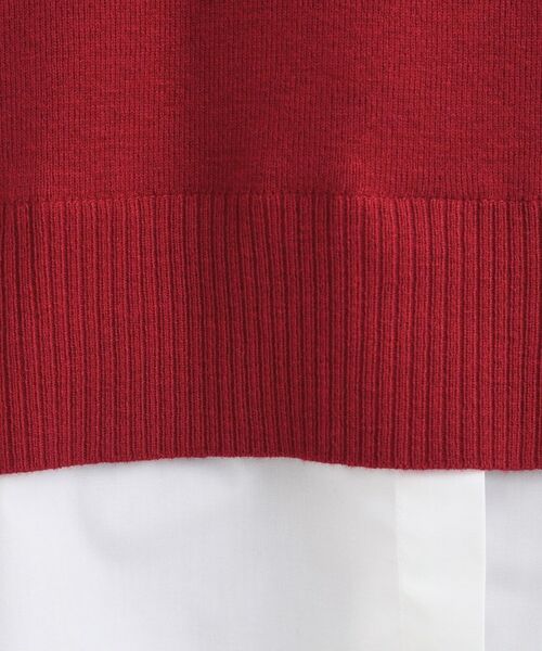 SHOO・LA・RUE / シューラルー ニット・セーター | 【洗濯機可/毛玉になりにくい】一枚で簡単こなれ見え 裾フェイクレイヤード風ニット | 詳細8