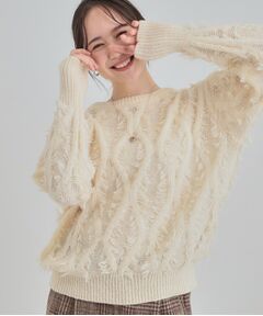 SHOO・LA・RUE / シューラルー ニット・セーター | 【S-LL】ゆるシルエットがこなれ見え フリンジニット