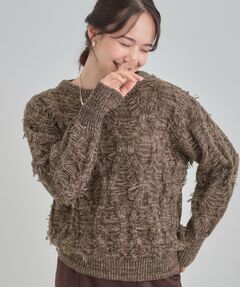 SHOO・LA・RUE / シューラルー ニット・セーター | 【S-LL】ゆるシルエットがこなれ見え フリンジニット