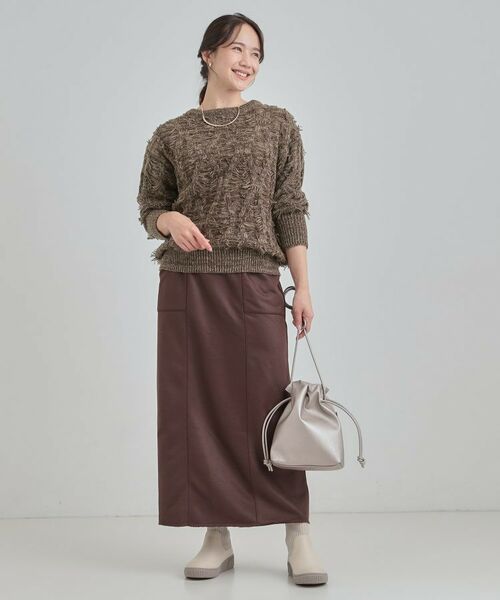 SHOO・LA・RUE / シューラルー ニット・セーター | 【S-LL】ゆるシルエットがこなれ見え フリンジニット | 詳細11