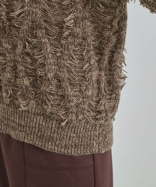 SHOO・LA・RUE / シューラルー ニット・セーター | 【S-LL】ゆるシルエットがこなれ見え フリンジニット | 詳細18