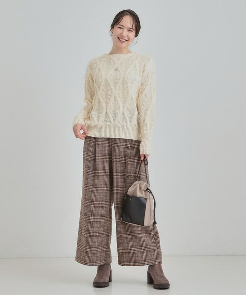 SHOO・LA・RUE / シューラルー ニット・セーター | 【S-LL】ゆるシルエットがこなれ見え フリンジニット | 詳細3