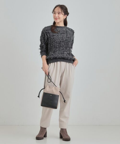 SHOO・LA・RUE / シューラルー ニット・セーター | 【S-LL】ゆるシルエットがこなれ見え フリンジニット | 詳細7