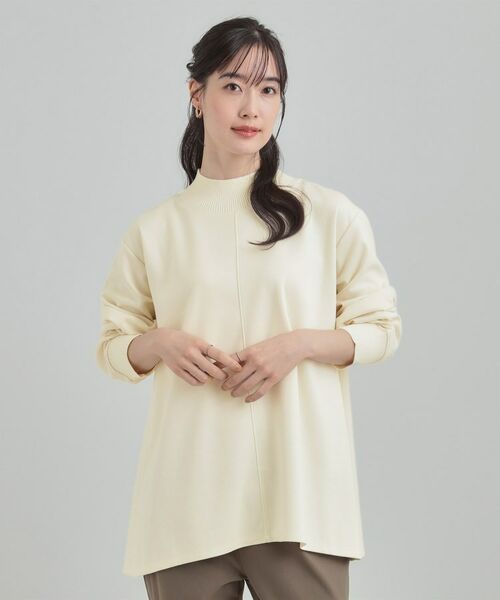 SHOO・LA・RUE / シューラルー カットソー | 滑らかタッチが癖になる Aラインスエード調トップス【CIRCRIC】 | 詳細1