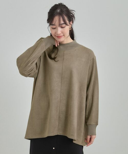 SHOO・LA・RUE / シューラルー カットソー | 滑らかタッチが癖になる Aラインスエード調トップス【CIRCRIC】 | 詳細5