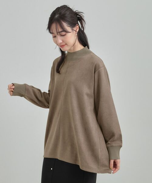 SHOO・LA・RUE / シューラルー カットソー | 滑らかタッチが癖になる Aラインスエード調トップス【CIRCRIC】 | 詳細6