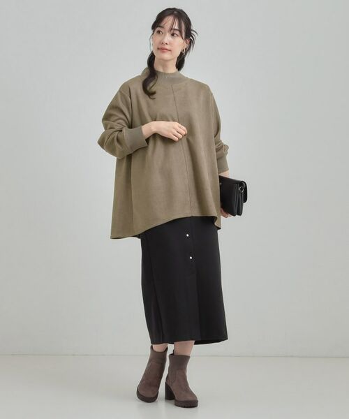 SHOO・LA・RUE / シューラルー カットソー | 滑らかタッチが癖になる Aラインスエード調トップス【CIRCRIC】 | 詳細7