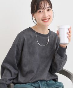 SHOO・LA・RUE / シューラルー カットソー | 【S-LL】なめらかタッチが癖になる スエード調トップス【CIRCRIC】