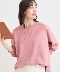 SHOO・LA・RUE / シューラルー カットソー | 【S-LL】なめらかタッチが癖になる スエード調トップス【CIRCRIC】