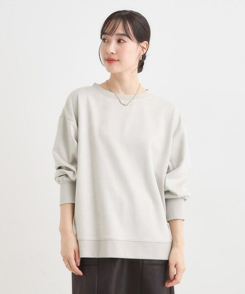 SHOO・LA・RUE / シューラルー カットソー | 【S-LL】なめらかタッチが癖になる スエード調トップス【CIRCRIC】 | 詳細1