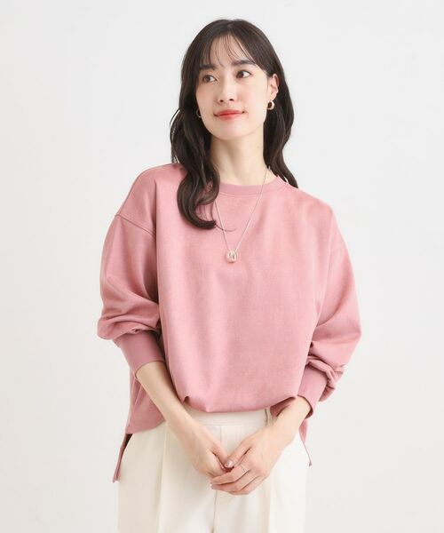 SHOO・LA・RUE / シューラルー カットソー | 【S-LL】なめらかタッチが癖になる スエード調トップス【CIRCRIC】 | 詳細13