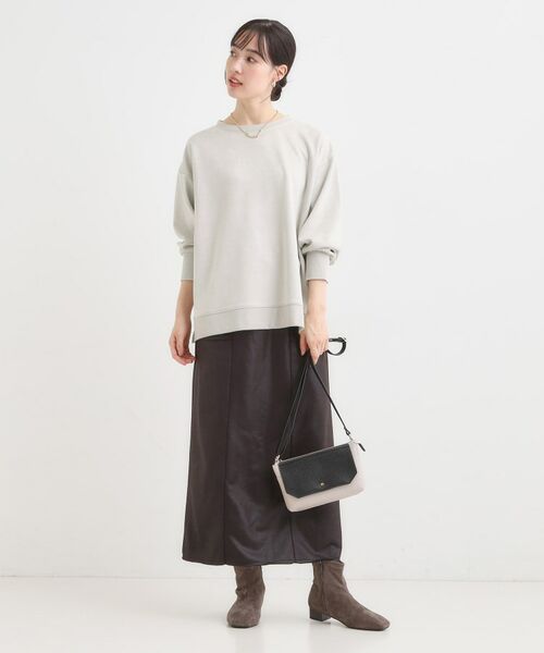 SHOO・LA・RUE / シューラルー カットソー | 【S-LL】なめらかタッチが癖になる スエード調トップス【CIRCRIC】 | 詳細3