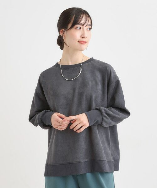 SHOO・LA・RUE / シューラルー カットソー | 【S-LL】なめらかタッチが癖になる スエード調トップス【CIRCRIC】 | 詳細5