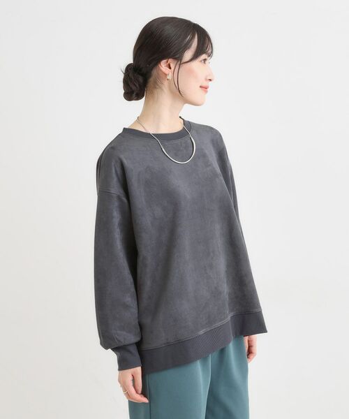 SHOO・LA・RUE / シューラルー カットソー | 【S-LL】なめらかタッチが癖になる スエード調トップス【CIRCRIC】 | 詳細6