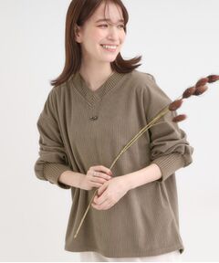 SHOO・LA・RUE / シューラルー カットソー | ニットリブコーデュロイトップス