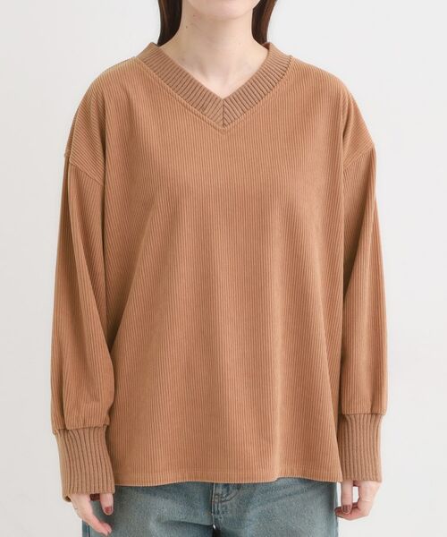 SHOO・LA・RUE / シューラルー カットソー | ニットリブコーデュロイトップス | 詳細13