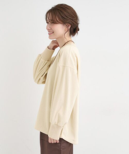 SHOO・LA・RUE / シューラルー カットソー | ニットリブコーデュロイトップス | 詳細2