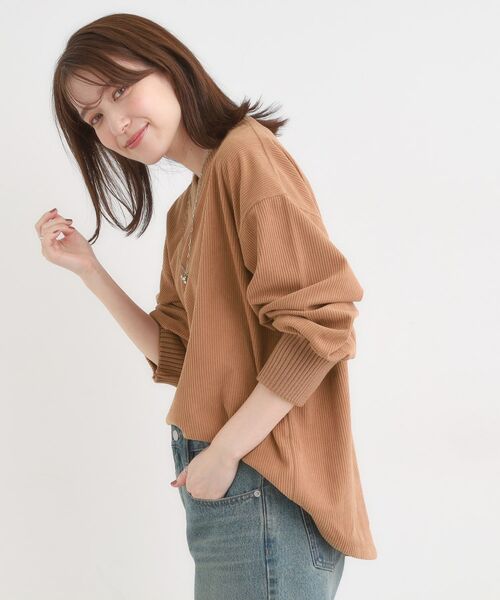 SHOO・LA・RUE / シューラルー カットソー | ニットリブコーデュロイトップス | 詳細6