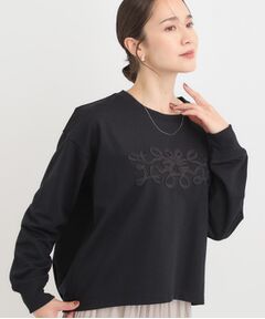 SHOO・LA・RUE / シューラルー カットソー | コード刺繍ミニ裏毛トップス