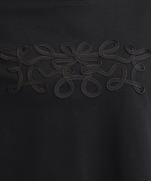 SHOO・LA・RUE / シューラルー カットソー | コード刺繍ミニ裏毛トップス | 詳細12