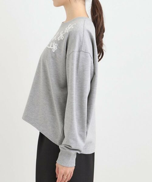 SHOO・LA・RUE / シューラルー カットソー | コード刺繍ミニ裏毛トップス | 詳細14