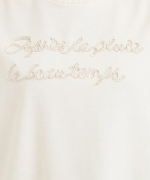 SHOO・LA・RUE / シューラルー カットソー | コード刺繍ミニ裏毛トップス | 詳細4