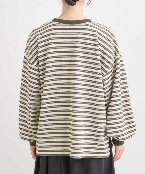 SHOO・LA・RUE / シューラルー カットソー | 【S-LL/洗濯機可】マルチボーダー ミニ裏毛トップス | 詳細15