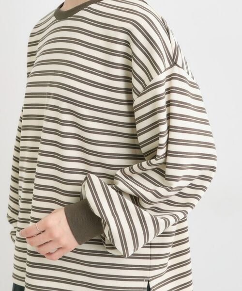 SHOO・LA・RUE / シューラルー カットソー | 【S-LL/洗濯機可】マルチボーダー ミニ裏毛トップス | 詳細17