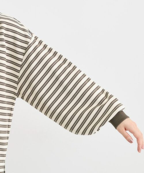 SHOO・LA・RUE / シューラルー カットソー | 【S-LL/洗濯機可】マルチボーダー ミニ裏毛トップス | 詳細18