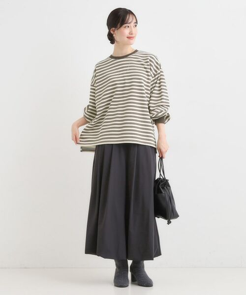 SHOO・LA・RUE / シューラルー カットソー | 【S-LL/洗濯機可】マルチボーダー ミニ裏毛トップス | 詳細7