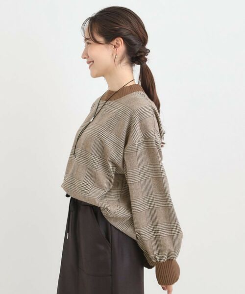 SHOO・LA・RUE / シューラルー カットソー | チェック柄プルオーバー | 詳細6