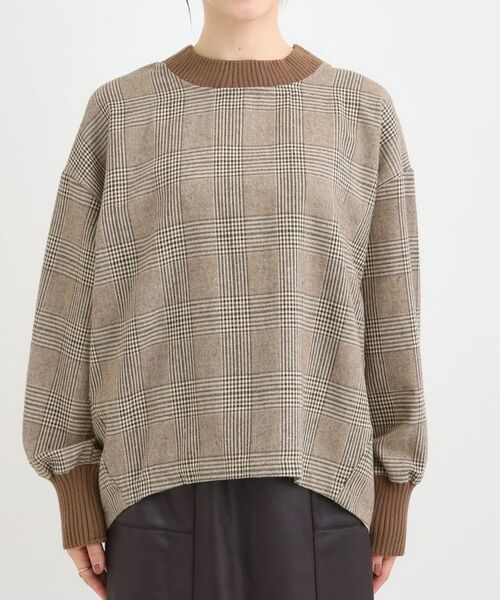 SHOO・LA・RUE / シューラルー カットソー | チェック柄プルオーバー | 詳細9