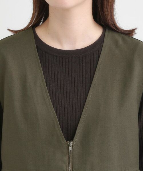 SHOO・LA・RUE / シューラルー ベスト | 美シルエットが大人かわいい 裾バルーンシルエットジレ | 詳細12