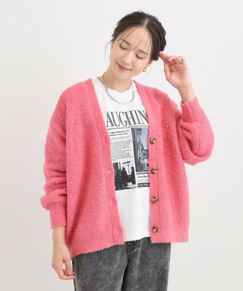 SHOO・LA・RUE / シューラルー カーディガン・ボレロ | 【S-LL】思わず触れたくなる ふわふわ Vネックニットカーディガン | 詳細13